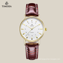 Top Quality Women′s Quartz Watch with Gold Indexes 71041